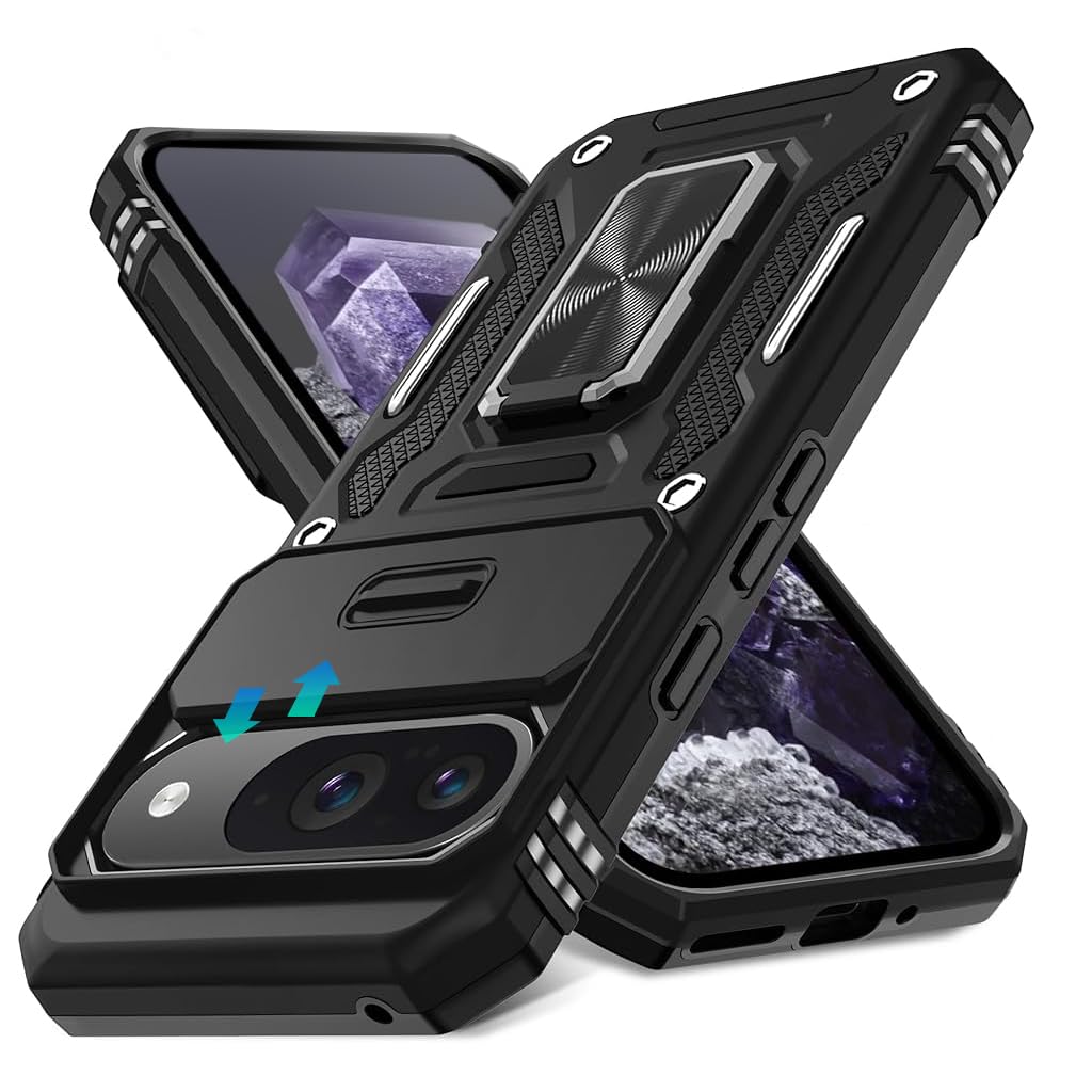ZORBES Phone Case for Google Pixel 9 Sleek Magnetic Phone Case with Kickstand Phone Ring Compatible with Magnetic Phone Holder Shockproof Phone Case for Google Pixel 9, Google Pixel 9 Pro ZORBES Phone Case for Google Pixel 9 Sleek Magnetic Phone Case with Kickstand Phone Ring Compatible with Magnetic Phone Holder Shockproof Phone Case for Google Pixel 9, Google Pixel 9 Pro